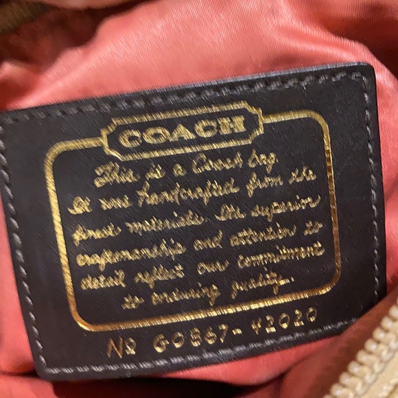 Sold🔴🔴🔴Coach Signature Gold Metallic Cossbody - Picture 8 of 8